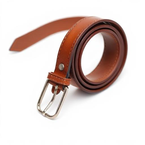Brown leather belt